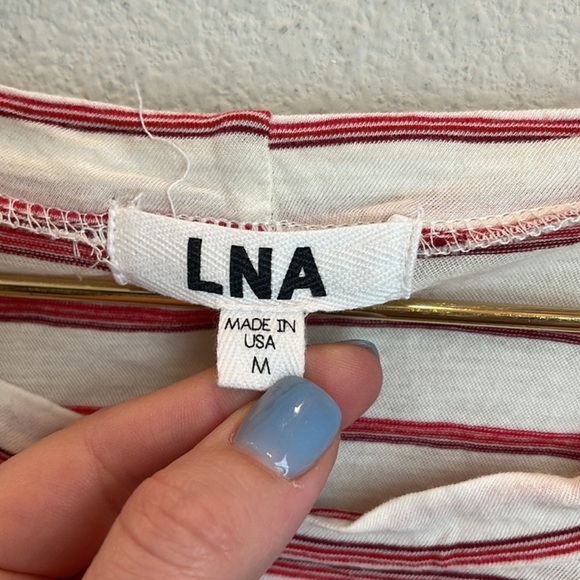 REVOLVE LNA Retro Striped Long Sleeve Top Size Medium - Picture 3 of 6